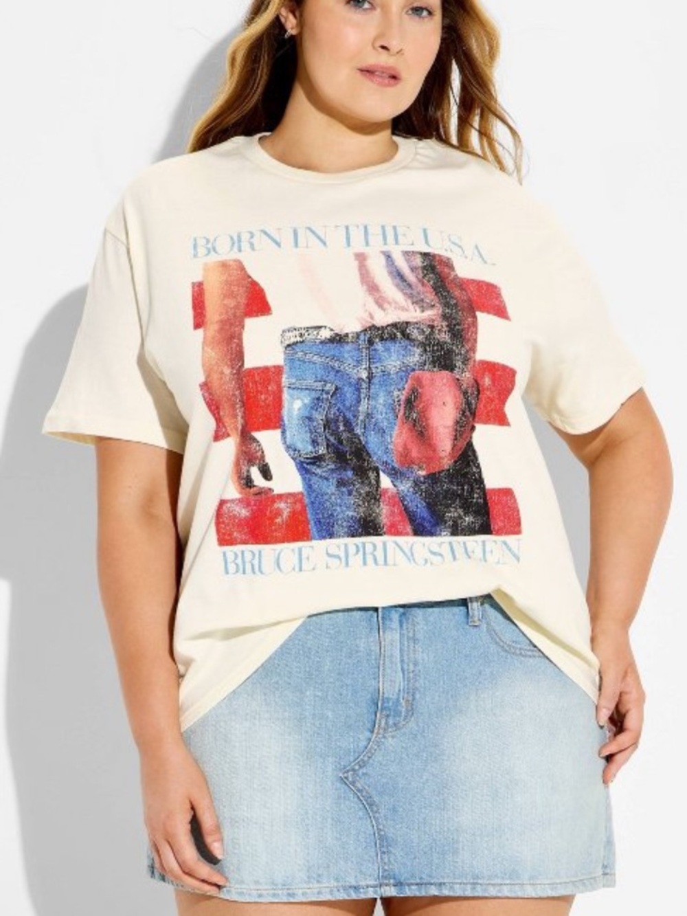 Born in the USA Springsteen Short Sleeve Graphic T-Shirt - NWT